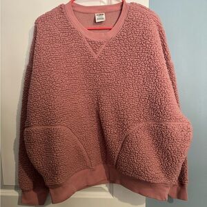 PINK Sherpa pullover